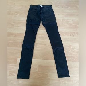 BDG urban outfitters black cotton ankle cigarette pants jeans size 25 skinny